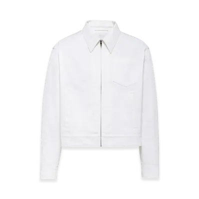 PRADA Drill Blouson Jacket "Optical White"