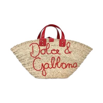 Dolce&Gabbana Kendra Bag Straw Thread Embelloydery "Multicolor"