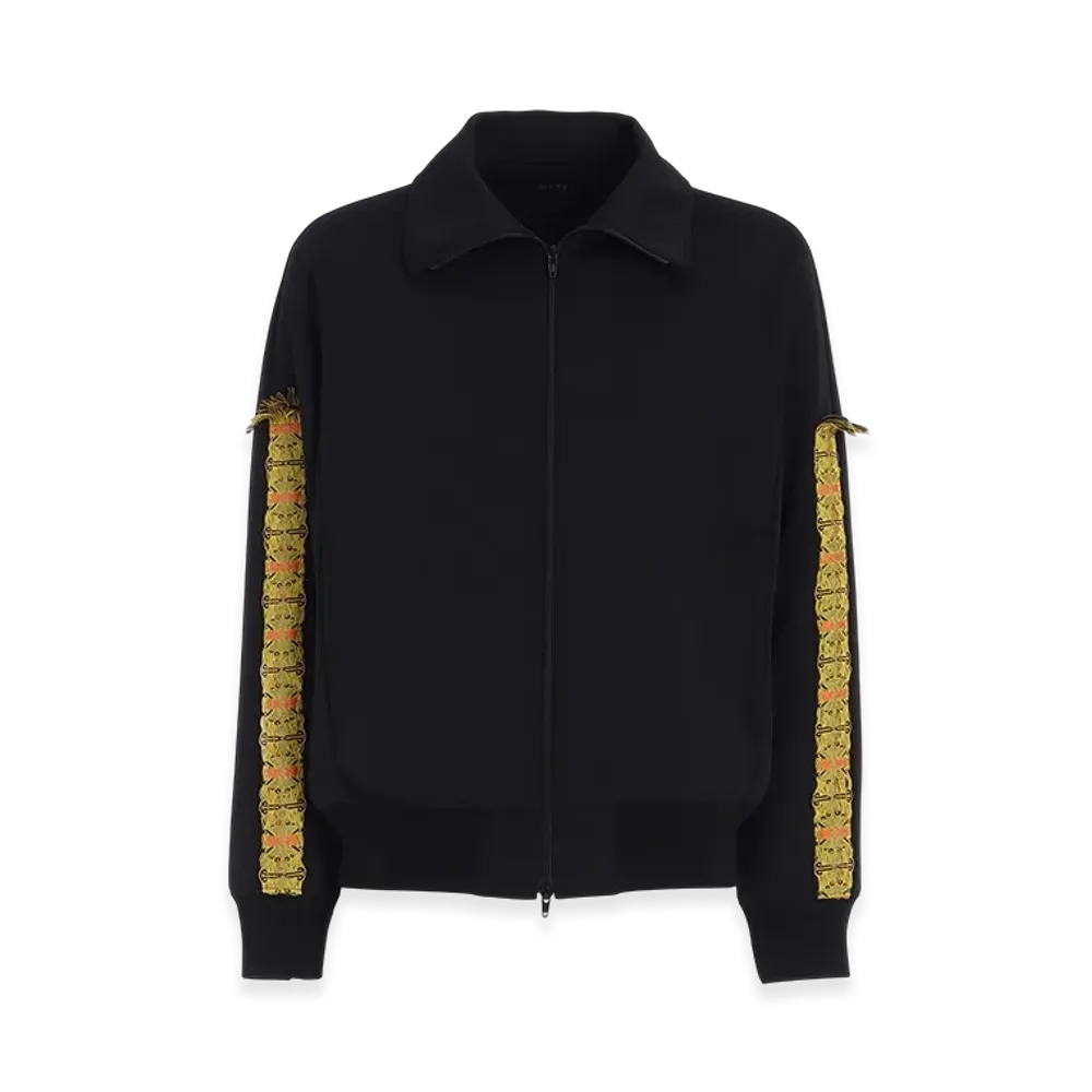 S'YTE Pe/Smooth Jersey Track Jacket With Tyrolean Tapes "Black"