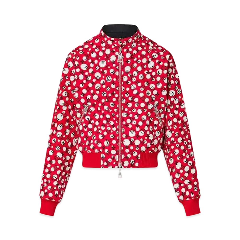 Louis Vuitton x Yayoi Kusama Reversible Infinity Dots Bomber Jacket "Rouge Vif"