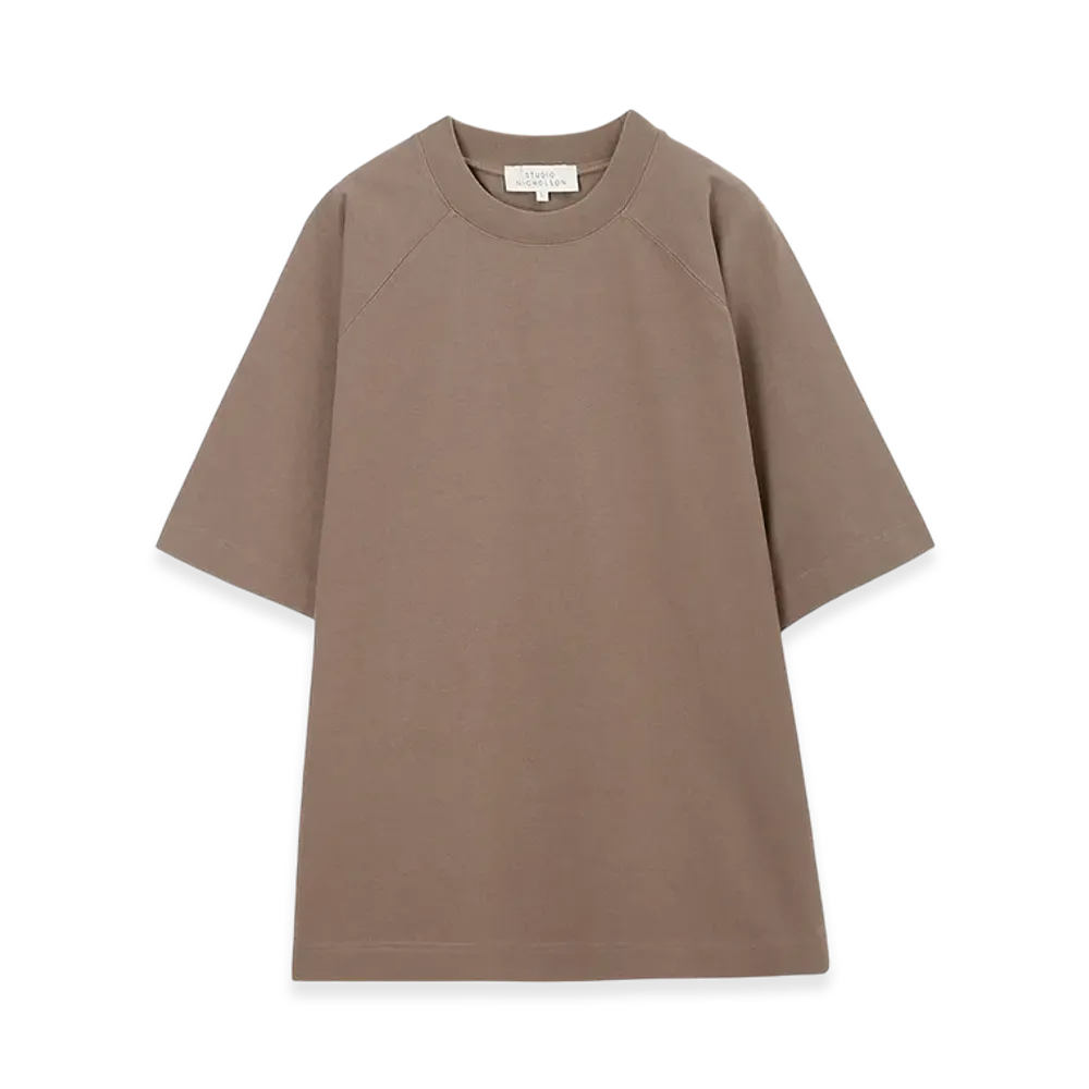 STUDIO NICHOLSON Crew Neck T-Shirt Harlow "Rock"