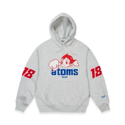 PALACE x SANKEI ATOMS Hood "Grey Marl"