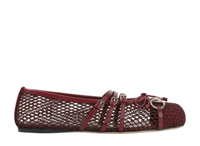 GUCCI Women's Ballet Flats "Red"