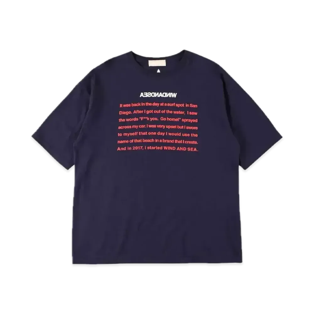 WIND AND SEA A32 Basis Sea T Shirt "Navy"