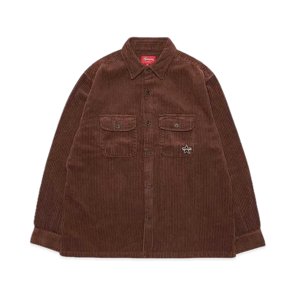 Supreme Corduroy Shirt "Brown"