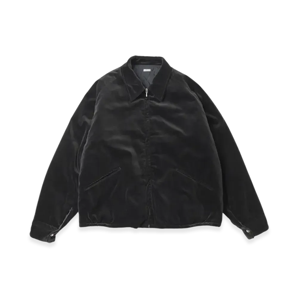 A.PRESSE Vintage Souvenir Velour Jacket "Black"