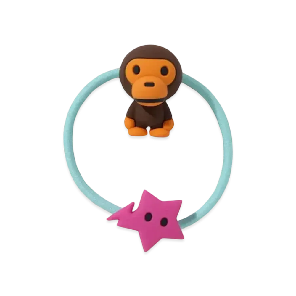 A BATHING APE Baby Milo Hair Tie "Pink"