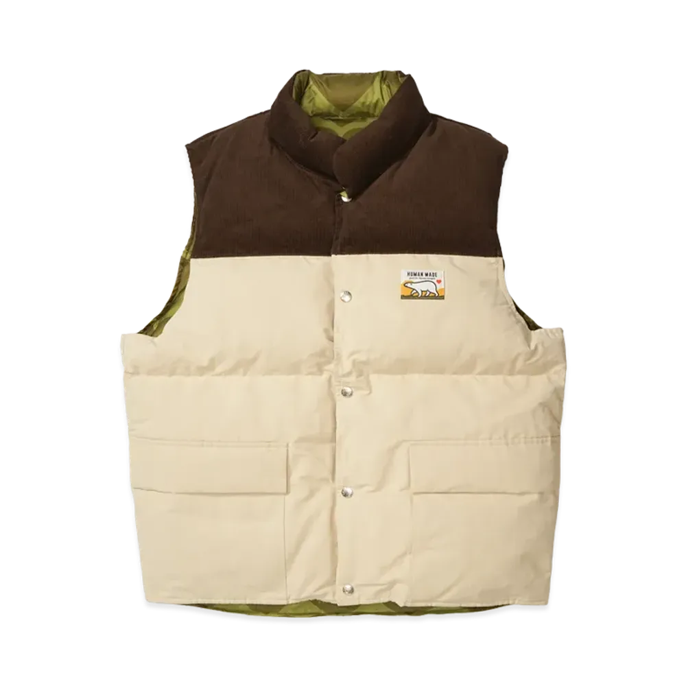 HUMAN MADE Reversible Down Vest "Beige"