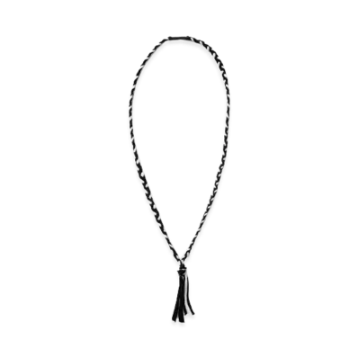 NEIGHBORHOOD CS Braid Necklace "Black/White"