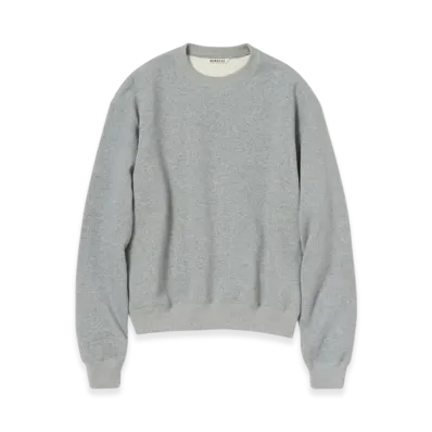 AURALEE Smooth Soft Bd Sweat P/O "Top Gray"