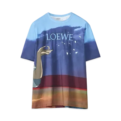 LOEWE x Spirited Away Haku Allover T-shirt In Cotton "Multicolor"