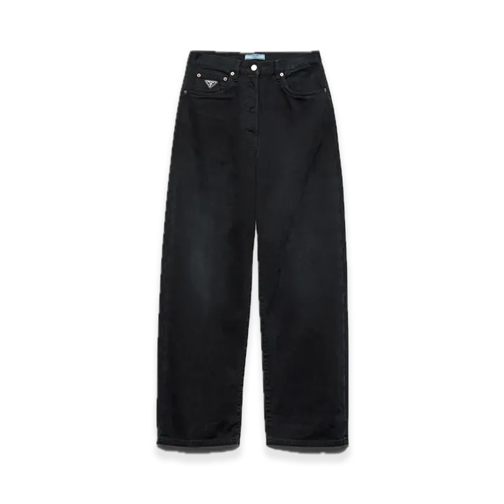 PRADA Barrel-Leg Jeans "Black"