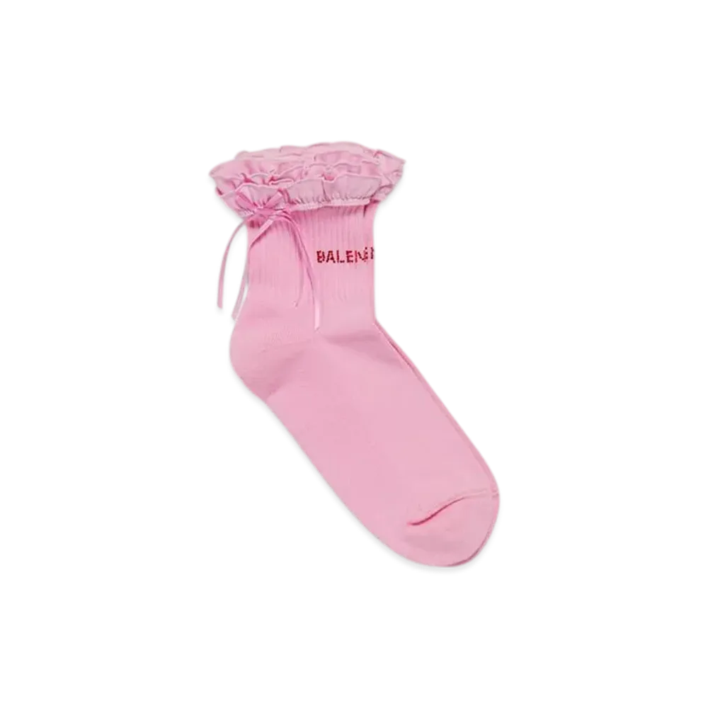 BALENCIAGA Bow Socks "Pink/Red"