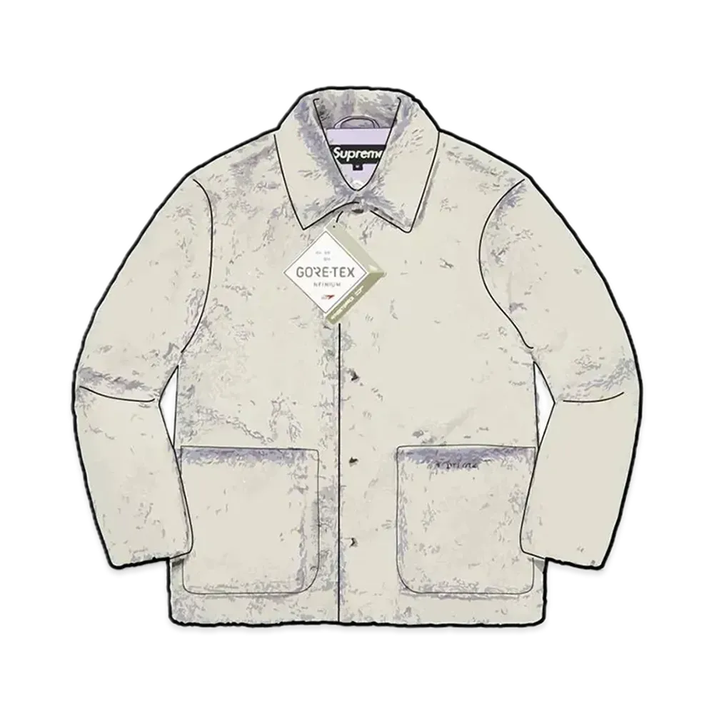 Supreme 2-Tone Faux Fur Shop Coat "Lilac"