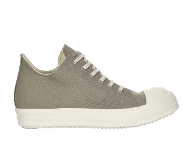 Rick Owens DRKSHDW FW26 Tower Low Sneaks 13oz Overdyed Denim "Mineral/Milk"