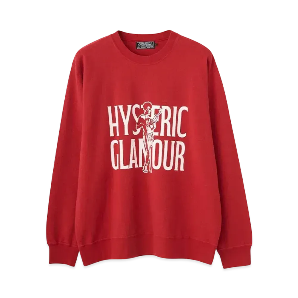 HYSTERIC GLAMOUR Super Soul Sweatshirt "Red"