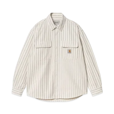 Carhartt WIP Hendry Shirt Jac "Seaton Stripe Wax/Dark Navy(Rinsed)"