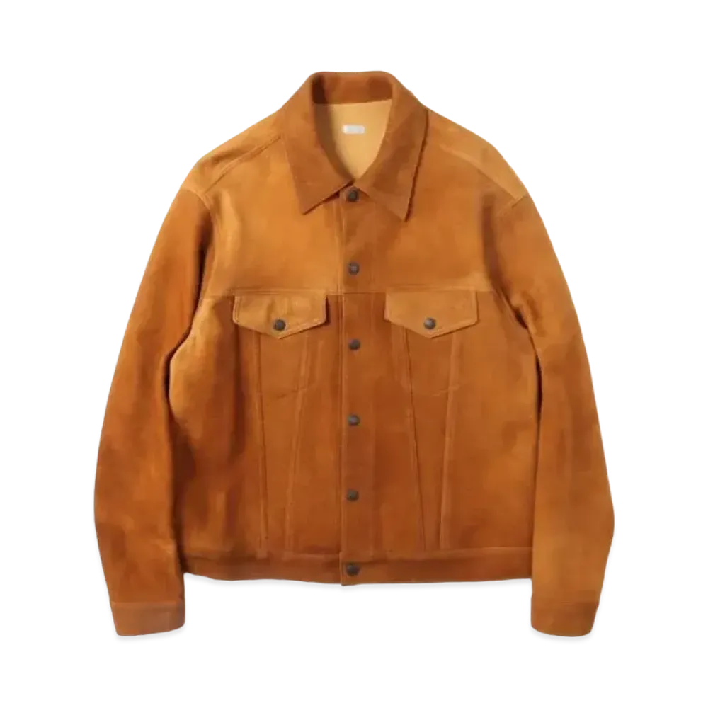 A.PRESSE 3rd Type Suede Jacket "Orange"