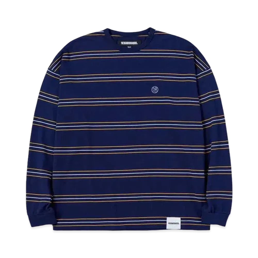 NEIGHBORHOOD Border Crewneck LS "Navy"