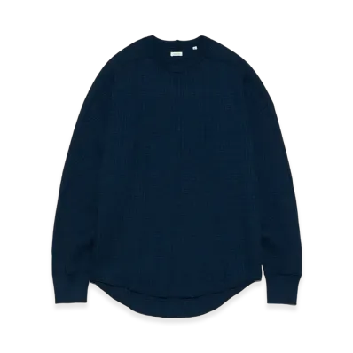 nanamica Crew Neck Thermal Sweat "Navy"