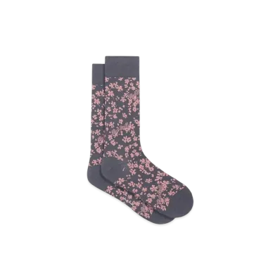 Paul Smith Logo Flower Socks "Gray"