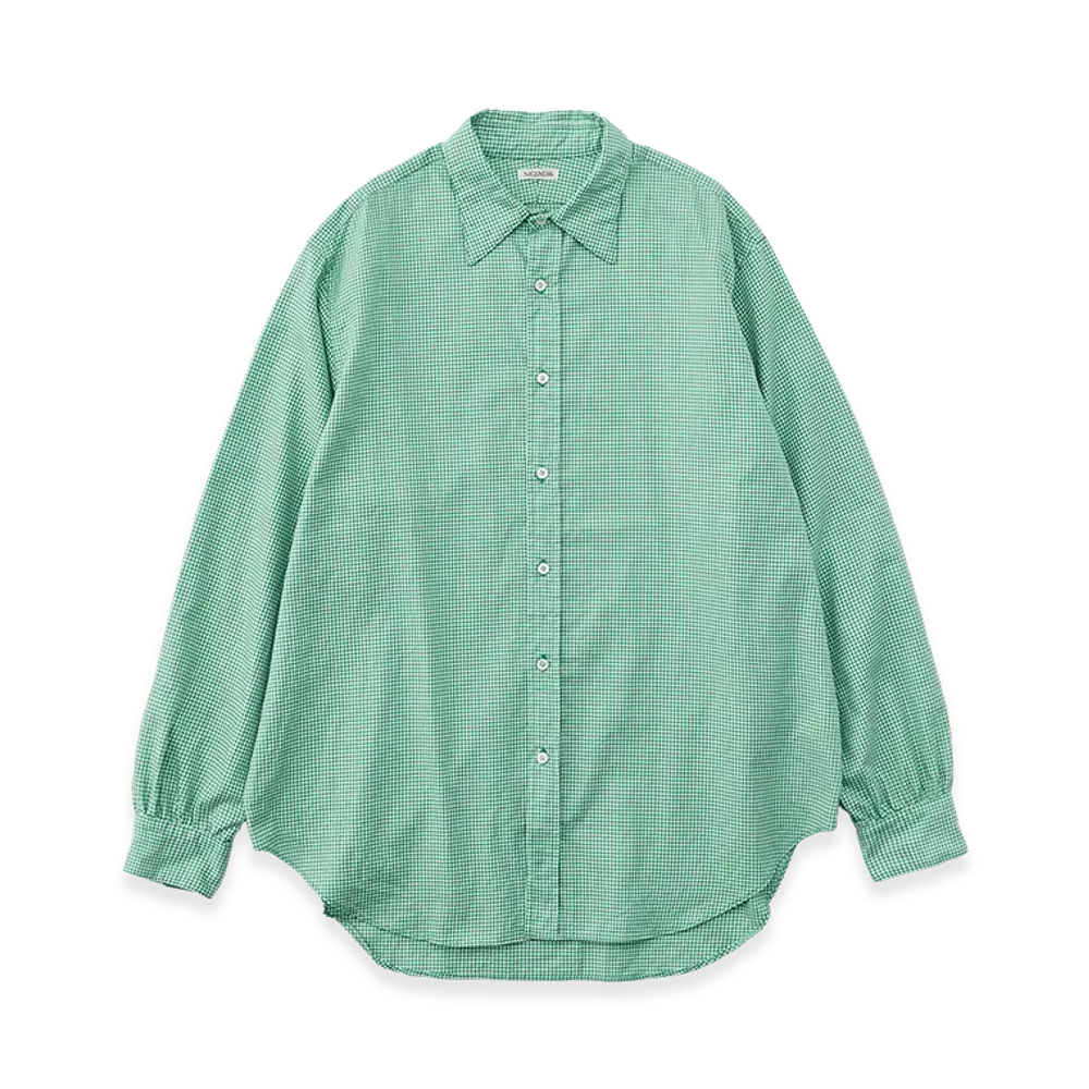 NICENESS E.Mansell Striped Cotton and Summer Wool "Green"