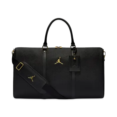 Nike Jordan Monogram Duffle Bag (40L) "Black/Gold"