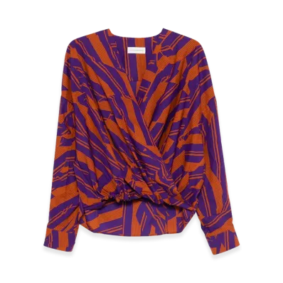 DRIES VAN NOTEN Women's Shirt "Orange/Purple"
