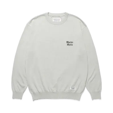 WACKO MARIA Cotton Knit Sweater "Gray"
