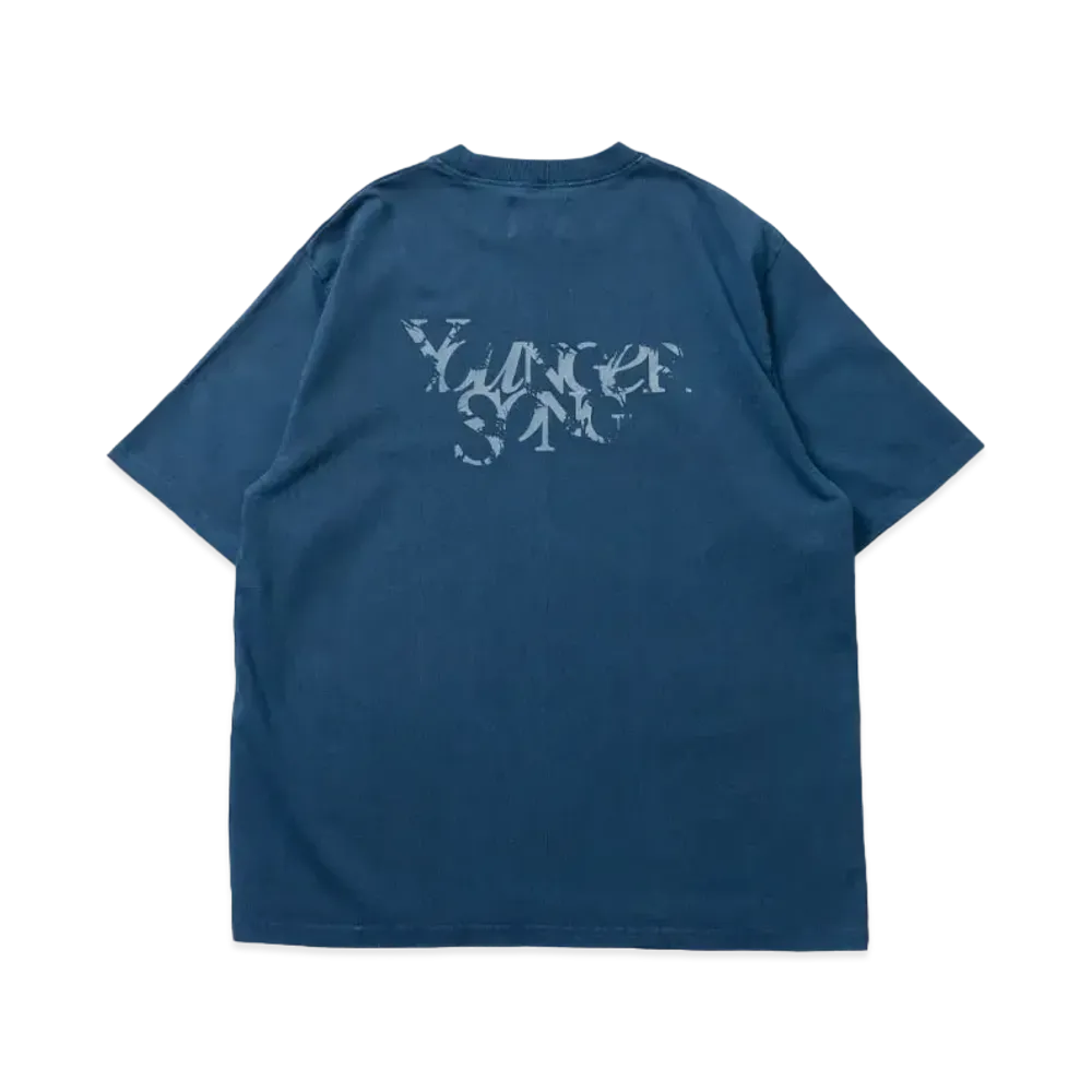 Younger Song pigment Universal logo T "Navy"