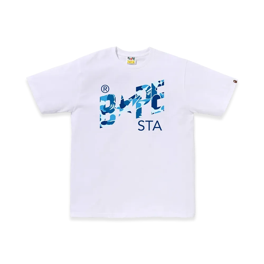 A BATHING APE ABC Camo Bape Sta Tee "White/Blue"