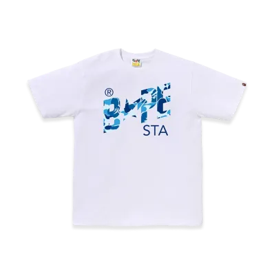 A BATHING APE ABC Camo Bape Sta Tee "White/Blue"