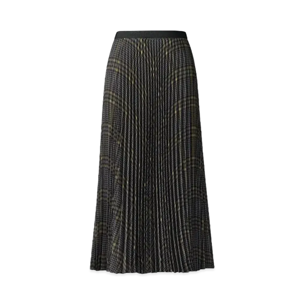 Uniqlo C Women'S Pleated Long Skirt / Short Length #1 "Gray"