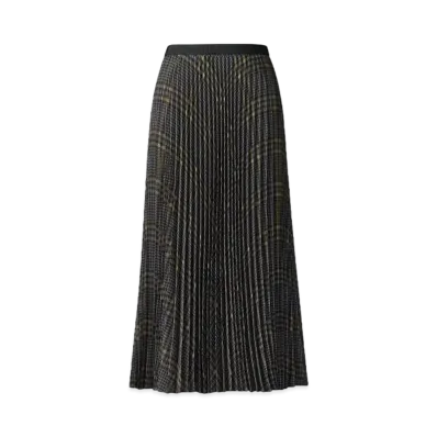 Uniqlo C Women'S Pleated Long Skirt / Short Length #1 "Gray"