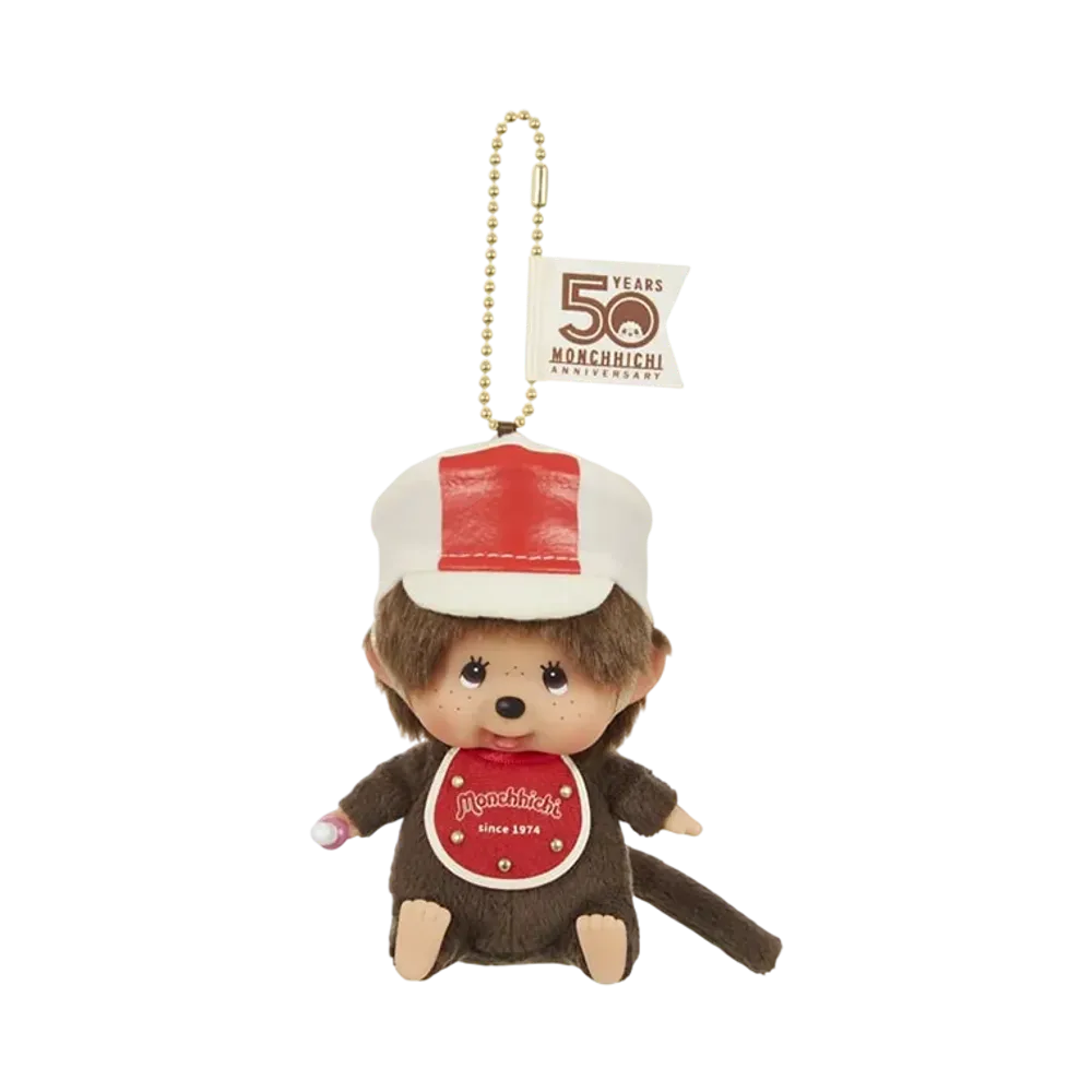 Sekiguchi Let's! Parade Monchhichi Kao-deka SS Keychain Boy