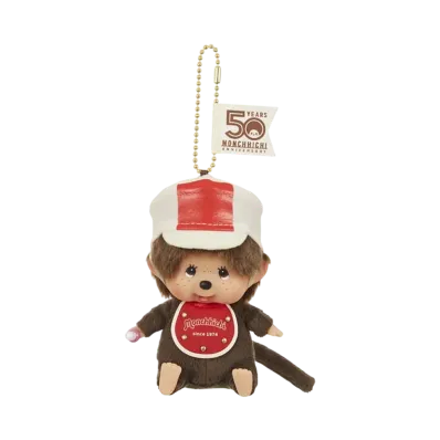 Sekiguchi Let's! Parade Monchhichi Kao-deka SS Keychain Boy