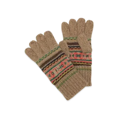 Polo Ralph Lauren Textured Pattern Glove "Brown"