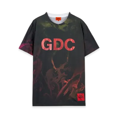 GDC x KJ All-Over Pattern T "Red Rame"