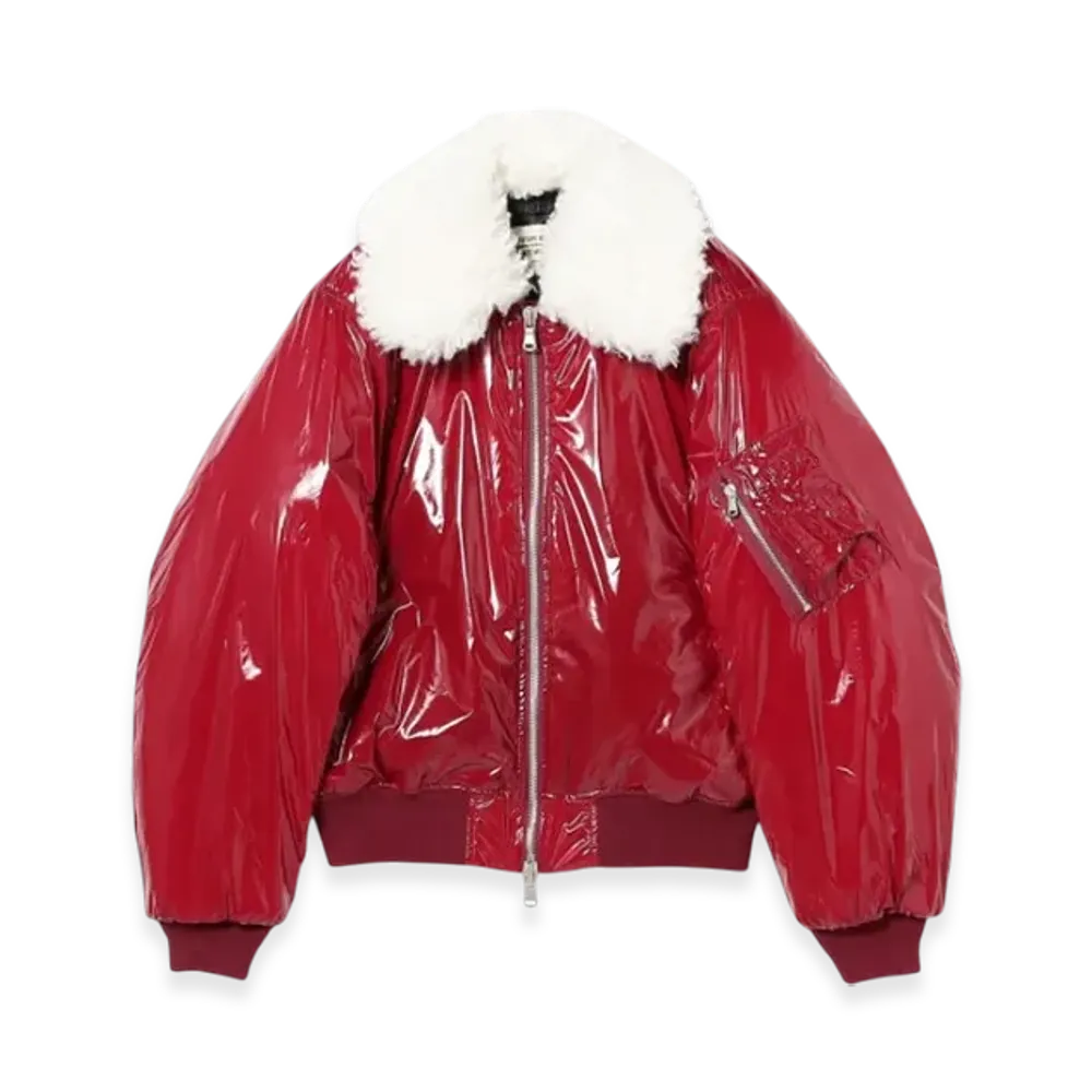 BEAMS FUTURE ARCHIVE Military Boa Blouson "Burgundy"