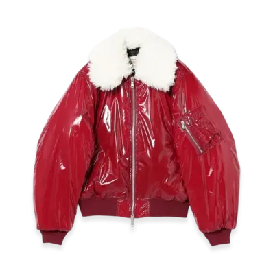 BEAMS FUTURE ARCHIVE Military Boa Blouson "Burgundy"