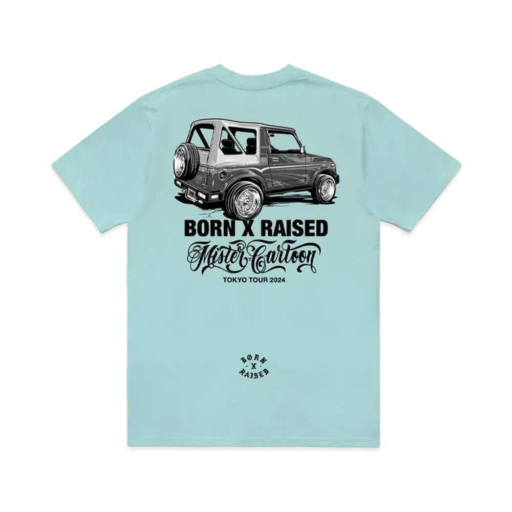 Born x Raised x Mister Cartoon Samurai Tee "Lagoon"