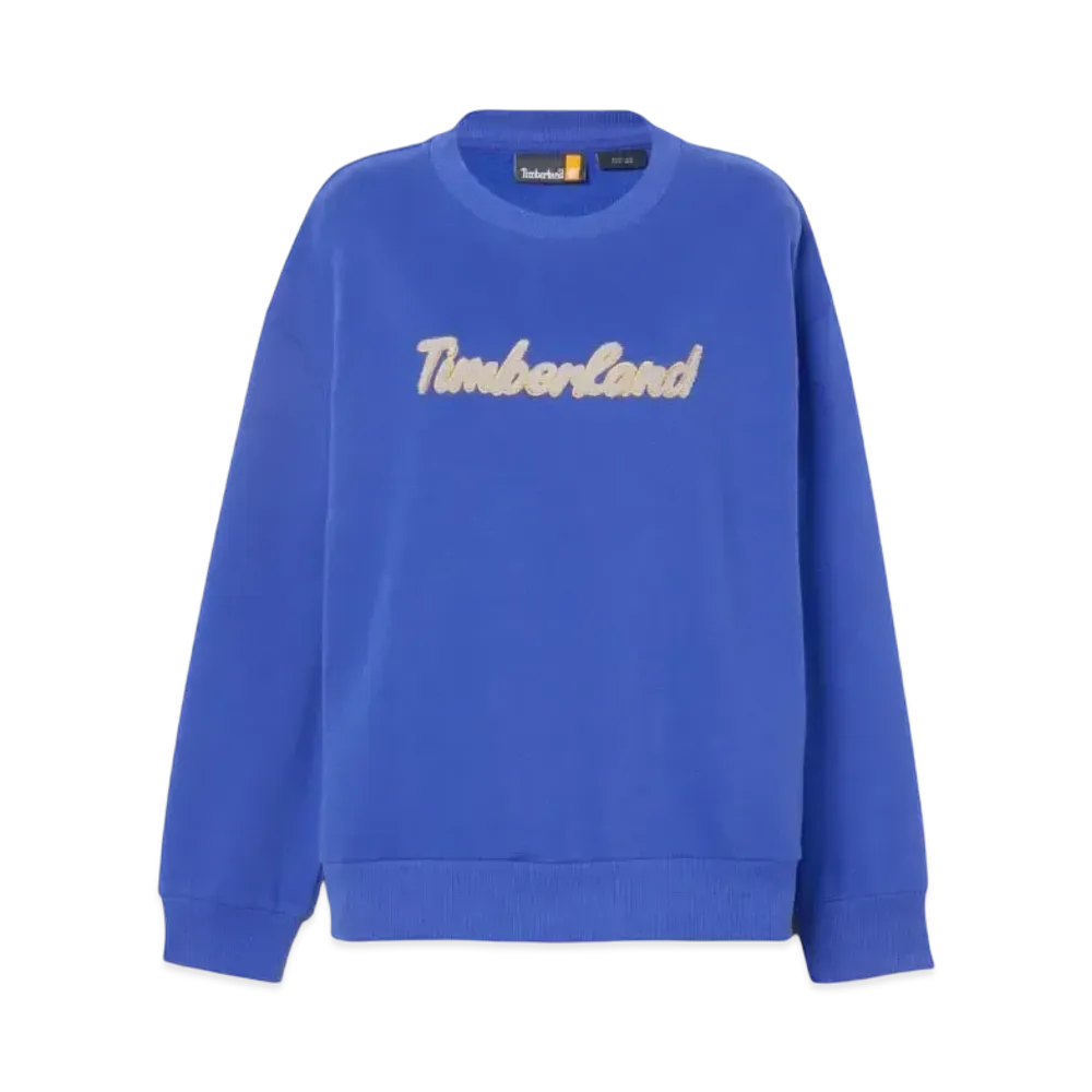 Timberland Long Sleep Logo Crew Sweatshirt "Clematis Blue"
