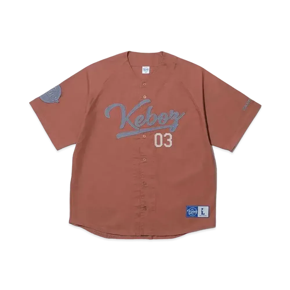 KEBOZ x MITA SNEAKERS Baseball Shirt "Beige Pink"