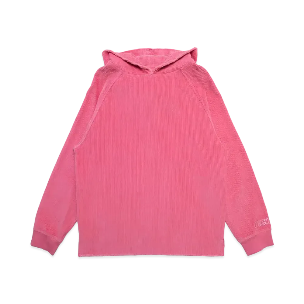 drew house corduroy hoodie "Hot Pink"