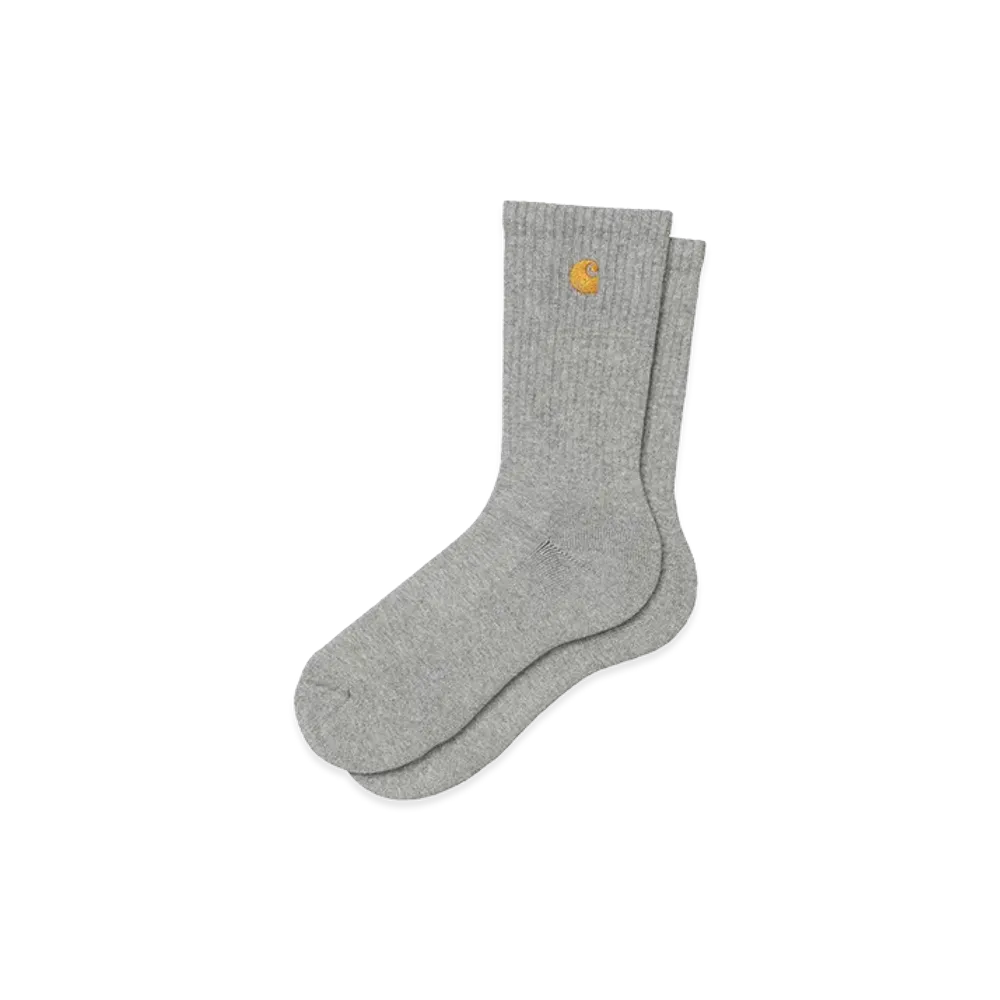 Carhartt WIP Chase Socks "Grey Heather/Gold"