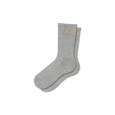 Carhartt WIP Chase Socks "Grey Heather/Gold"