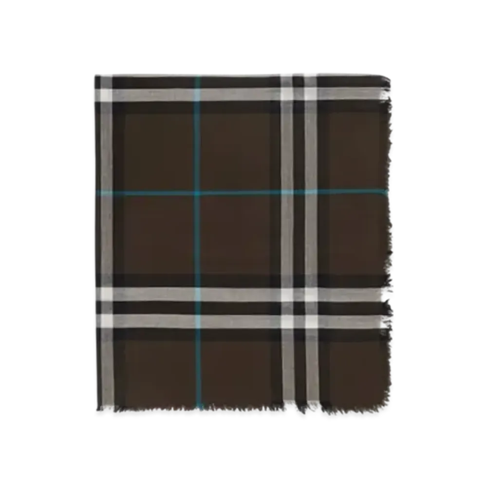 Burberry Check Wool Scarf "Snug"