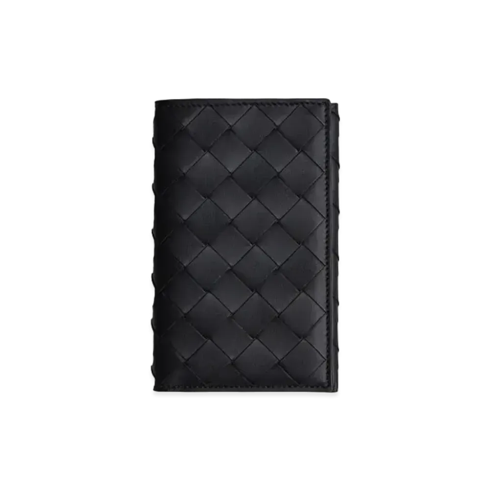 Bottega Veneta Passport Case "Black Orange"