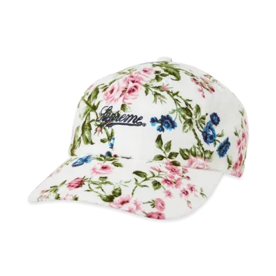 Supreme Floral Flannel 6-Panel "White"