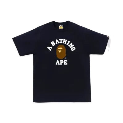 A BATHING APE College Tee "Navy"
